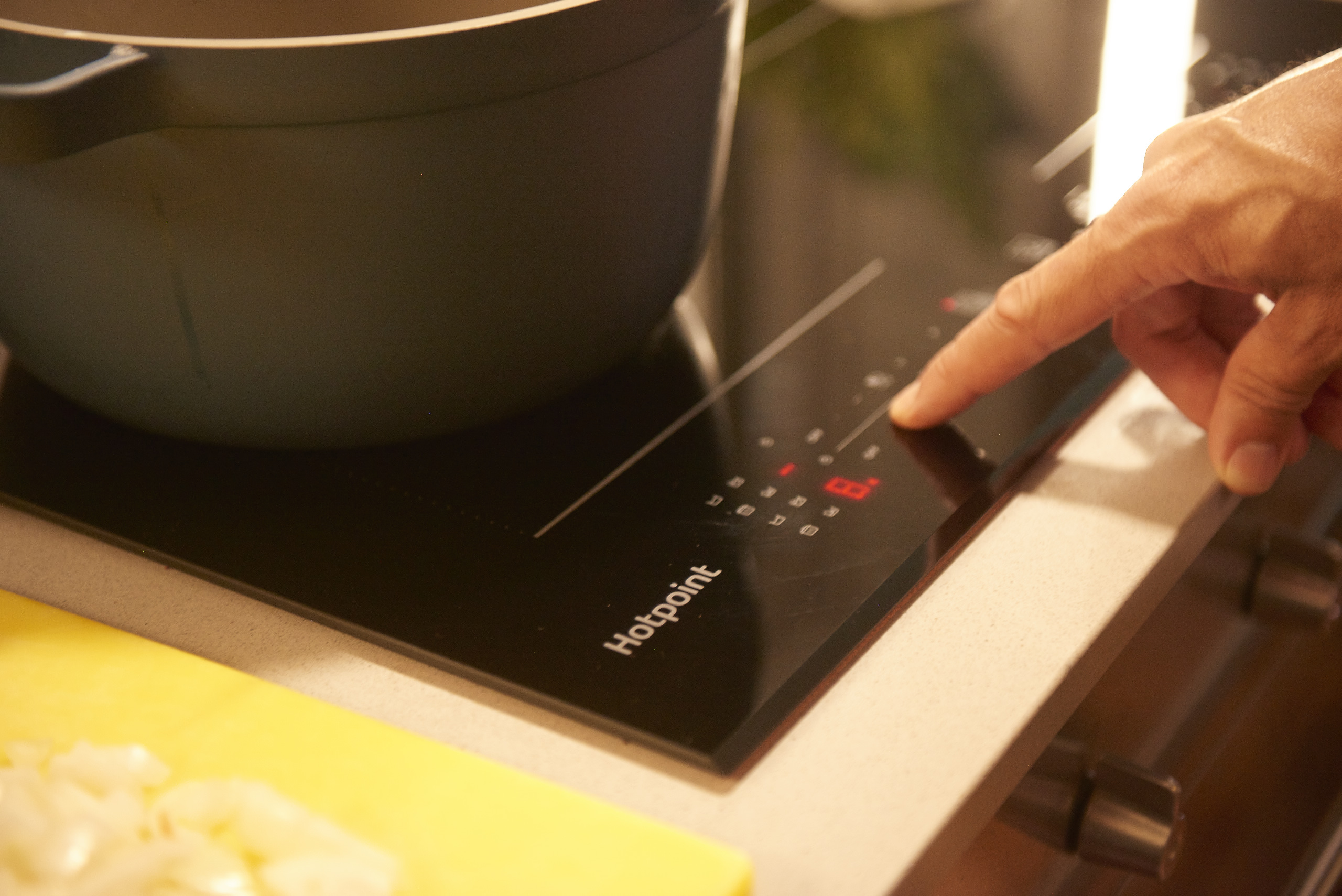 Cooking on induction hob
