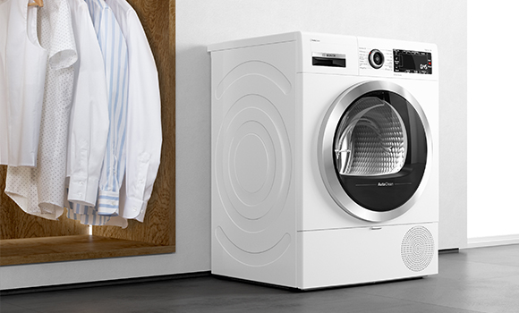 Tumble Dryer with clothes