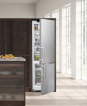 Fridge freezer in a modern kitchen