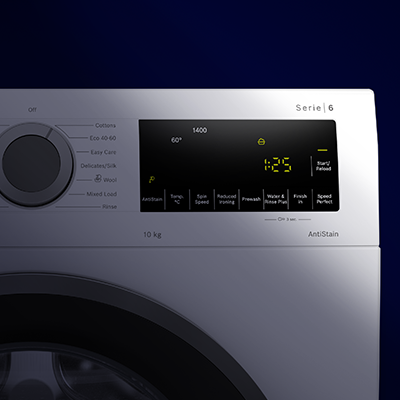 Washing machine running at night