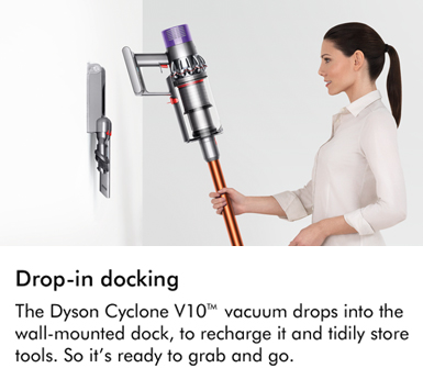 Dyson Cyclone V10 Absolute Drop In Docking